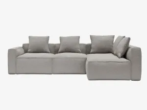 Riley Apt Boucle Pumice Corner Modular Sofa RAF Terminal - 4 Seater by James Lane, a Sofas for sale on Style Sourcebook