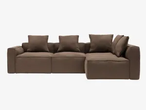 Riley Apt Muse Chocolate Corner Modular Sofa RAF Terminal - 4 Seater by James Lane, a Sofas for sale on Style Sourcebook