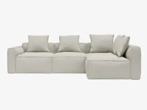 Riley Apt California Ivory Corner Modular Sofa RAF Terminal - 4 Seater by James Lane, a Sofas for sale on Style Sourcebook