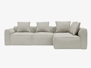 Riley Apt View Cream Corner Modular Sofa RAF Terminal - 4 Seater by James Lane, a Sofas for sale on Style Sourcebook