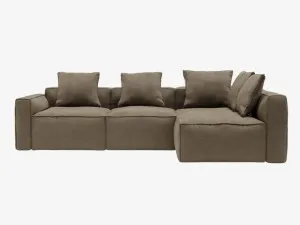 Riley Apt Tribute Walnut Corner Modular Sofa RAF Terminal - 4 Seater by James Lane, a Sofas for sale on Style Sourcebook