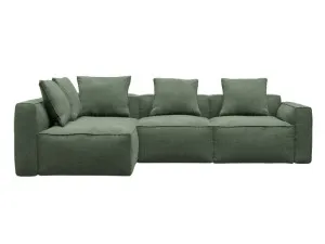 Riley Apt Tribute Dark Jade Corner Modular Sofa LAF Terminal - 4 Seater by James Lane, a Sofas for sale on Style Sourcebook