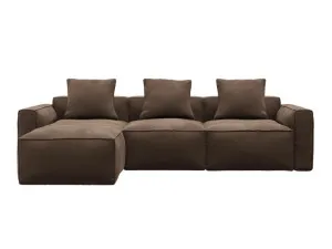 Riley Apt Muse Chocolate Modular Sofa with Ottoman - 3 Seater by James Lane, a Sofas for sale on Style Sourcebook
