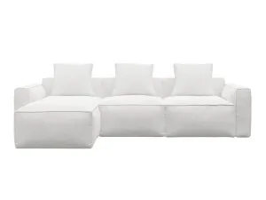 Riley Apt Noa Fog Modular Sofa with Ottoman - 3 Seater by James Lane, a Sofas for sale on Style Sourcebook