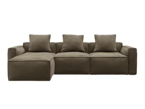 Riley Apt Tribute Walnut Modular Sofa with Ottoman - 3 Seater by James Lane, a Sofas for sale on Style Sourcebook