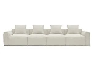 Riley Apt Boucle Ivory Sofa - 4 Seater by James Lane, a Sofas for sale on Style Sourcebook