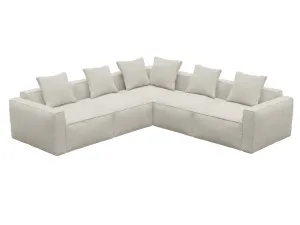 Riley Apt Toorak Pearl Corner Sofa - 5 Seater by James Lane, a Sofas for sale on Style Sourcebook