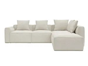 Riley Apt Boucle Ivory Modular Sofa RAF Terminal - 5 Seater by James Lane, a Sofas for sale on Style Sourcebook