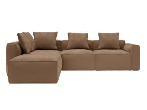 Riley Apt Tribute Chestnut Modular Sofa LAF Terminal - 5 Seater by James Lane, a Sofas for sale on Style Sourcebook