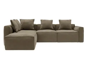 Riley Apt Tribute Walnut Modular Sofa LAF Terminal - 5 Seater by James Lane, a Sofas for sale on Style Sourcebook