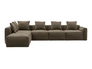 Riley Apt Tribute Walnut Modular Sofa LAF Terminal - 6 Seater by James Lane, a Sofas for sale on Style Sourcebook