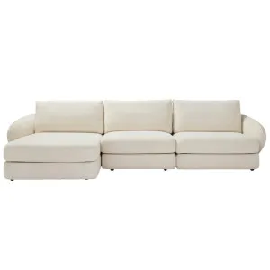 Esme Kent Bisque Chaise Sofa Left Facing - 3 Seater by James Lane, a Sofas for sale on Style Sourcebook