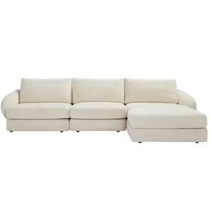 Esme Kent Bisque Modular Sofa with Ottoman - 3 Seater by James Lane, a Sofas for sale on Style Sourcebook