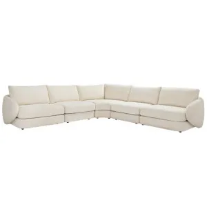 Esme Kent Bisque Corner Sofa - 5 Seater by James Lane, a Sofas for sale on Style Sourcebook