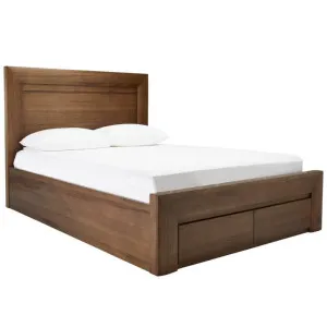 Bellambi Dark Messmate Lift Bed & Footend Drawers Double by James Lane, a Beds & Bed Frames for sale on Style Sourcebook