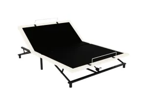 Adjustable Bed Base Boucle Ivory King by James Lane, a Beds & Bed Frames for sale on Style Sourcebook