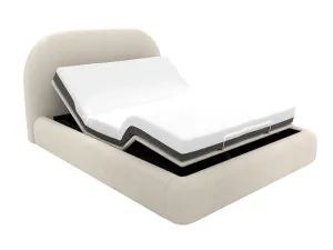 Capri Bed Muse Flax Adjustable Base King by James Lane, a Beds & Bed Frames for sale on Style Sourcebook