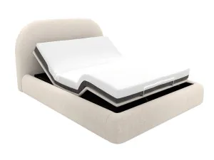 Capri Bed View Cream Adjustable Base Queen by James Lane, a Beds & Bed Frames for sale on Style Sourcebook