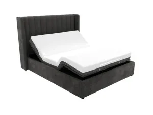 Isabella Bed California Charcoal Adjustable Base King by James Lane, a Beds & Bed Frames for sale on Style Sourcebook