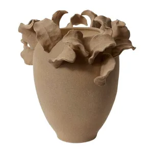 Linnea Vessel Taupe - 46cm by James Lane, a Vases & Jars for sale on Style Sourcebook