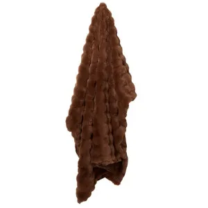 Flurry Fur Throw  Chocolate 130 cm x 180cm by James Lane, a Throws for sale on Style Sourcebook