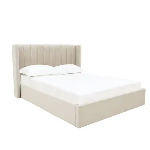 Isabella Gas Lift Bed Blaze Latte by James Lane, a Beds & Bed Frames for sale on Style Sourcebook