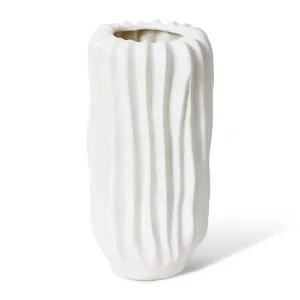 Alberto Tall Vase Ivory - 31cm by Elme Living, a Vases & Jars for sale on Style Sourcebook