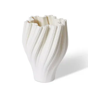 Avalon Vase White - 20cm by Elme Living, a Vases & Jars for sale on Style Sourcebook