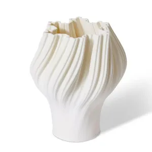 Avalon Vase White - 30cm by Elme Living, a Vases & Jars for sale on Style Sourcebook