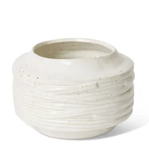 Ellema Pot White - 16cm by Elme Living, a Plant Holders for sale on Style Sourcebook