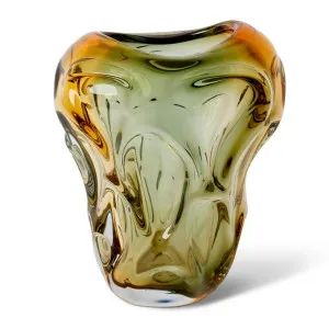 Josiah Vase Amber/Black - 27 cm by Elme Living, a Vases & Jars for sale on Style Sourcebook