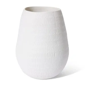 Juana Vase White - 32cm by Elme Living, a Vases & Jars for sale on Style Sourcebook
