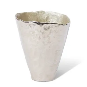 Kahari Vase Nickel - 28cm by Elme Living, a Vases & Jars for sale on Style Sourcebook