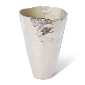 Kahari Vase Nickel - 38cm by Elme Living, a Vases & Jars for sale on Style Sourcebook