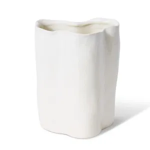 Kimani Vase Ivory - 19cm by Elme Living, a Vases & Jars for sale on Style Sourcebook