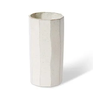 Letsha Vase Cream - 30cm by Elme Living, a Vases & Jars for sale on Style Sourcebook