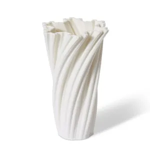 Molly Vase White - 22 cm by Elme Living, a Vases & Jars for sale on Style Sourcebook