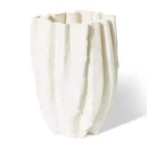 Ronika Vase White - 31cm by Elme Living, a Vases & Jars for sale on Style Sourcebook