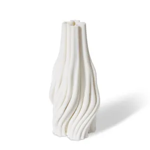 Roxy Vase White - 20cm by Elme Living, a Vases & Jars for sale on Style Sourcebook