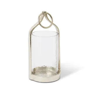 Siana Candle Holder Nickel - 30cm by Elme Living, a Candle Holders for sale on Style Sourcebook