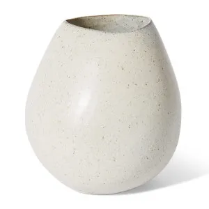 Talula Vase Beige - 25cm by Elme Living, a Vases & Jars for sale on Style Sourcebook