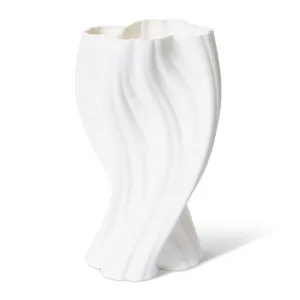 Tucci Vase White - 36cm by Elme Living, a Vases & Jars for sale on Style Sourcebook