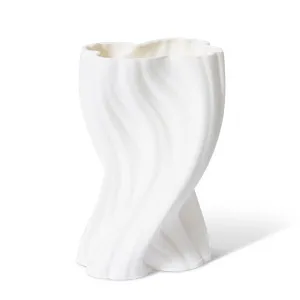 Tucci Vase White - 24cm by Elme Living, a Vases & Jars for sale on Style Sourcebook