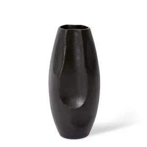 Wrigley Vase Black - 29cm by Elme Living, a Vases & Jars for sale on Style Sourcebook