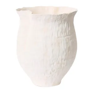 Luciano Porcelain White Vase - 41cm by James Lane, a Vases & Jars for sale on Style Sourcebook