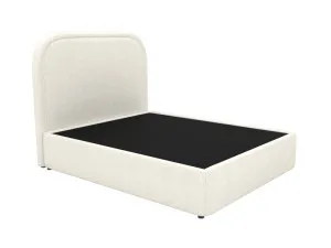 Libby Leo Bed Boucle Ivory Queen by James Lane, a Beds & Bed Frames for sale on Style Sourcebook