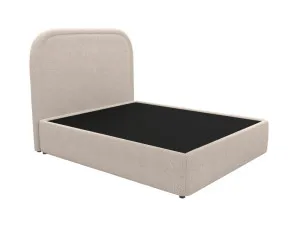 Libby Leo Bed Boucle Pumice Queen by James Lane, a Beds & Bed Frames for sale on Style Sourcebook