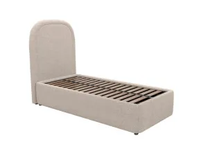 Libby Leo Gas Lift Bed Boucle Pumice King Single by James Lane, a Beds & Bed Frames for sale on Style Sourcebook
