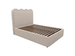 Miley Leo Gas Lift Bed Boucle Pumice Queen by James Lane, a Beds & Bed Frames for sale on Style Sourcebook