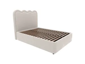 Miley Leo Gas Lift Bed Toorak Pearl Queen by James Lane, a Beds & Bed Frames for sale on Style Sourcebook